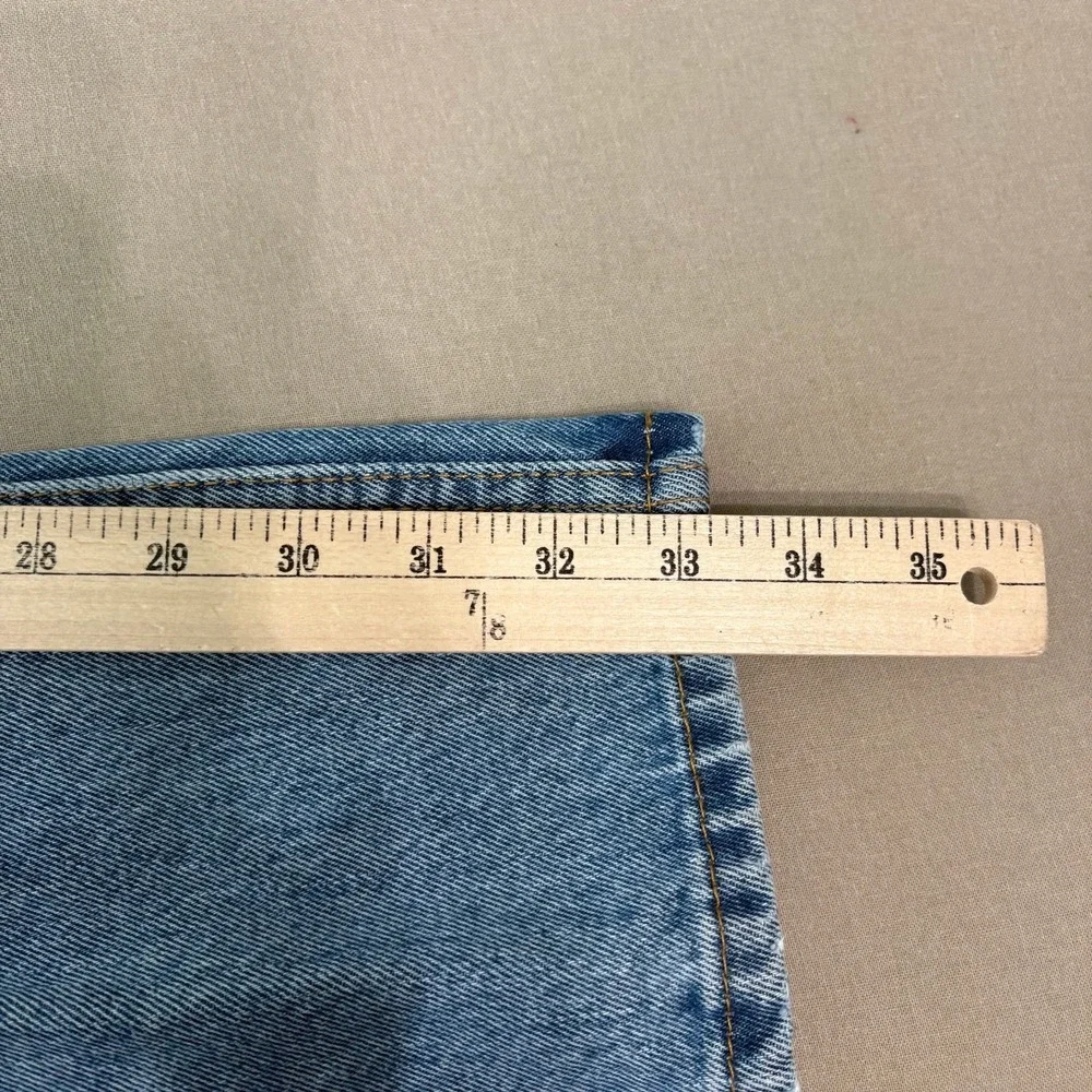 Levi's 505 Jeans Mens 34X34 Blue Medium Wash Denim Straight Leg Casual‎ Everyday